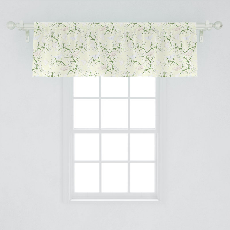 Floral Tailored Window Valance