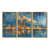 Toile avec cadre flottant or