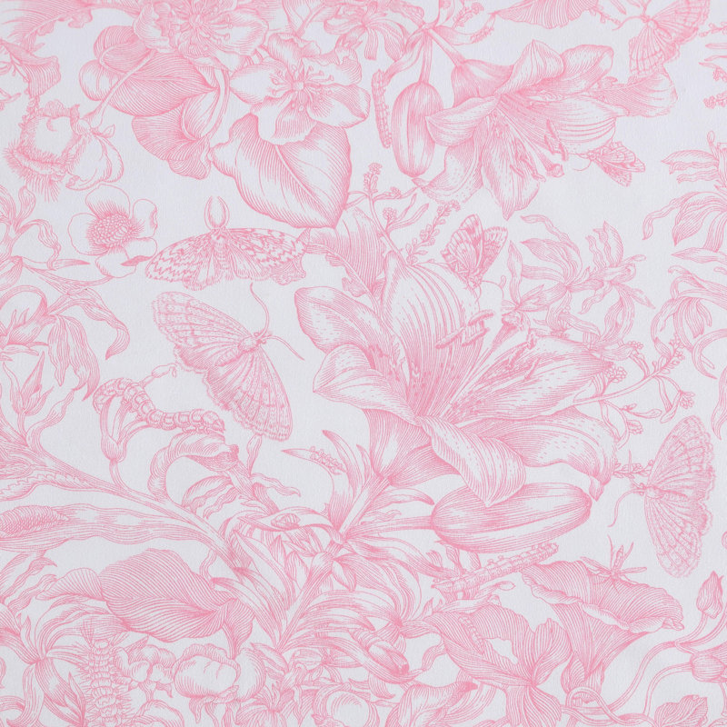 Betsey Johnson Printed Novelty Sheet Sets, Twin Sheet Set with 1 Standard Pillowcase, Fairytale Floral Pink