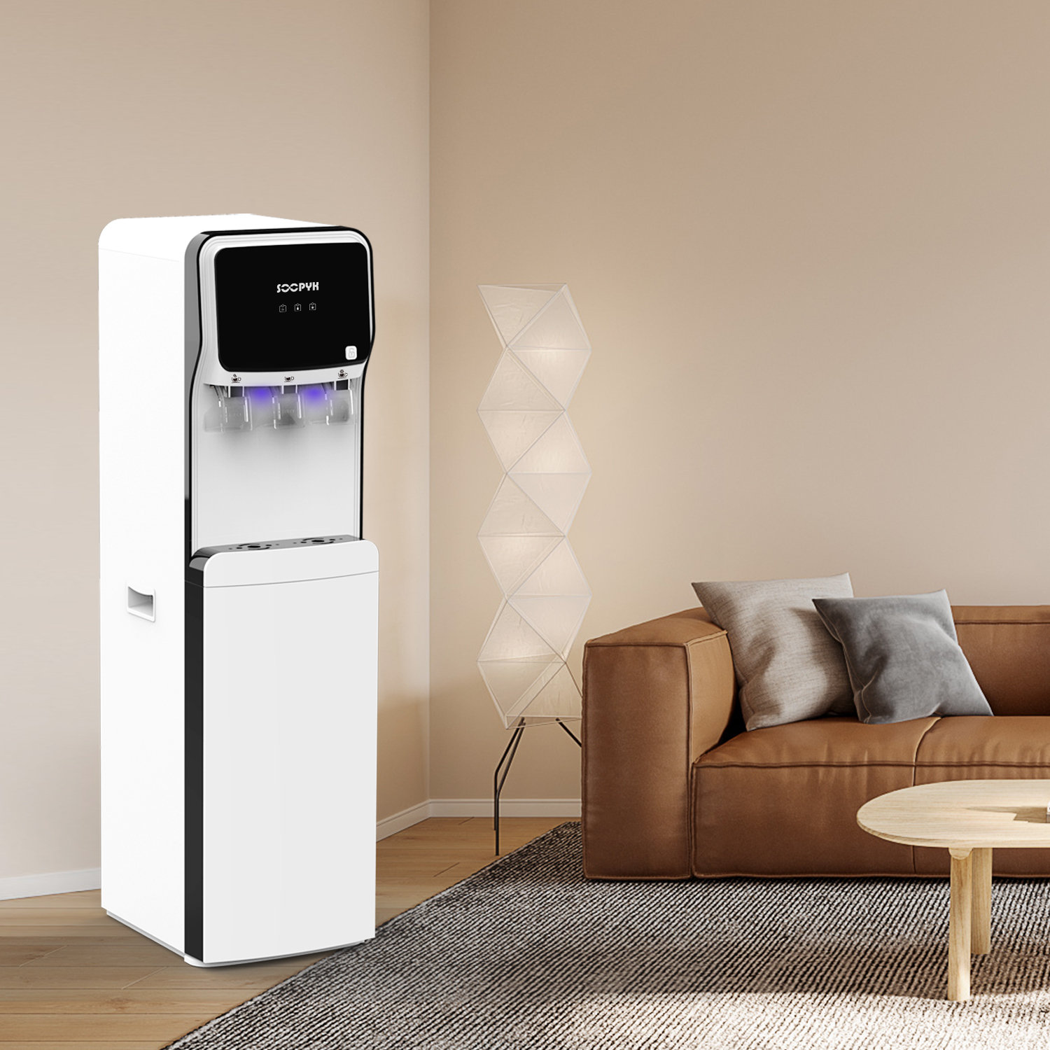 SOOPYK UV Self Cleaning Water Dispenser Cooler Bottom Load with 3