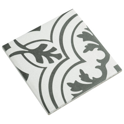 Twenties Mini 4" x 4" Ceramic Patterned Wall & Floor Tile