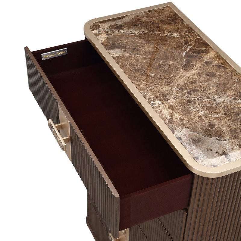 West Kensington Highboy Chest, Brown