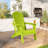 Anbut High - Density Polyethylene (HDPE) Folding Adirondack Chair-360699125