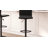 Ylani Modern Vinyl Adjustable Height Barstool with Horizontal Stitch Back-1166810927