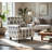 Hermonie Hourglass Denim Accent Chair
