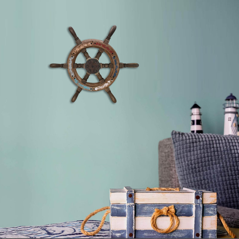 Wooden Ship Wheel (s), 17'' H x 16'' W x 2'' D