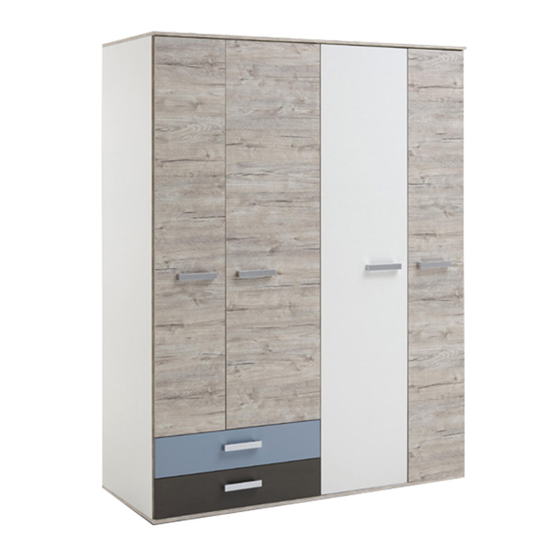 Cothran 4 Door Manufactured Wood Wardrobe