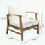 Ensemble de 2 chaises longues de patio avec pieds robustes et coussin moelleux-1161672122-1161672120