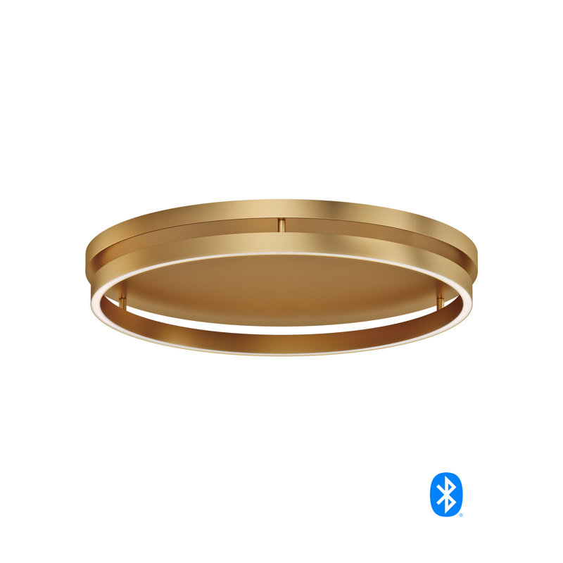 Recess LED Flush Mount, Gold