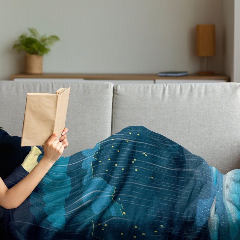 Hand Woven Throw Blanket, 60" x 80"
