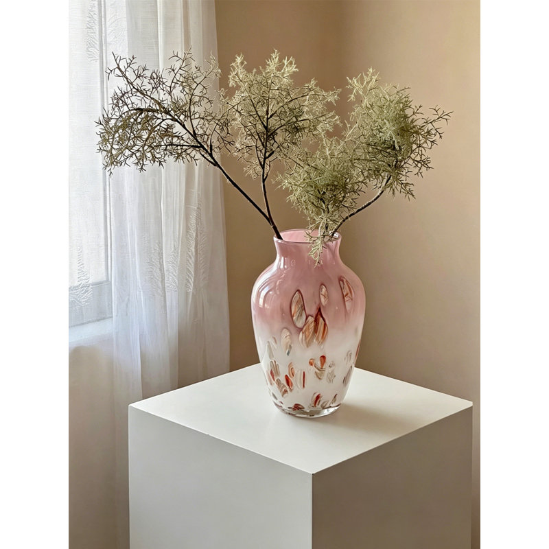 Gradient Hand Blown Art Glass Table Vase