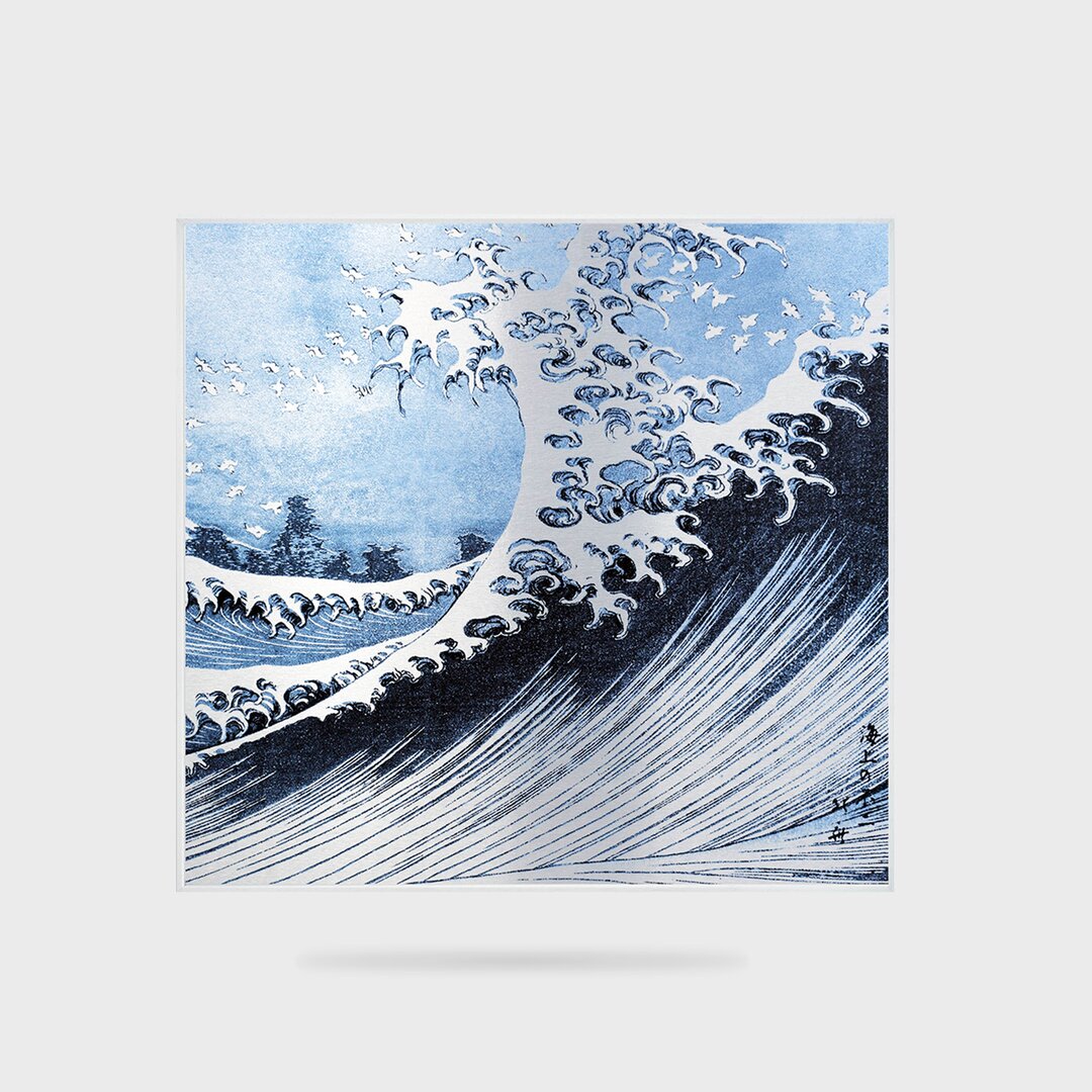 Metallbild The Big Wave von Katsushika Hokusai