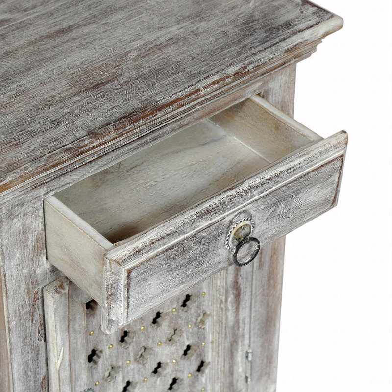 Table de chevet 1 porte Woodenen