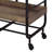 Black And Walnut Serving Cart With 3 Adjustable Trays-1941350277