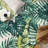 Contemporary Tropical Floral Leaves Non Slip Area Rug-616402920