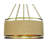 Everly Quinn Windward Passage Soft Brass Pendant Light