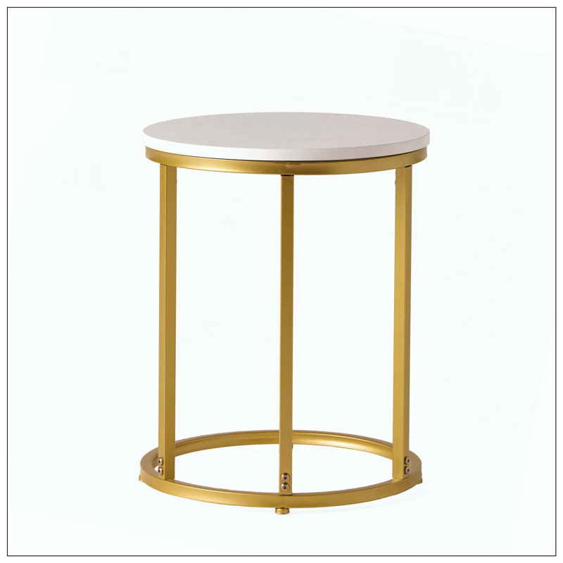 End Table, Features Modern Openwork Design And On-Point Style, Combines Trendy Style And Essential Function As C-Shaped Table