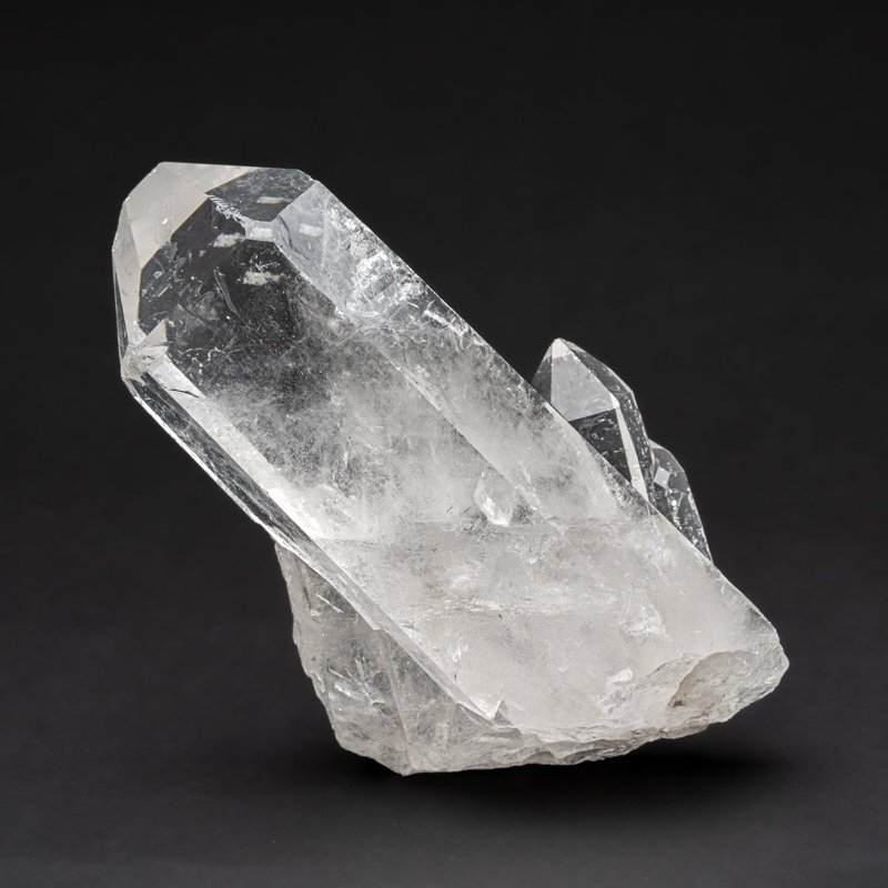Véritable grappe de cristal de quartz transparent du Brésil (538,8 grammes)