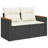 Vidaxl Garden Sofa Set Black