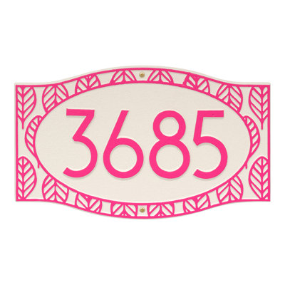 Frond Neohaus 1-Line Personalized Wall Address Plaque