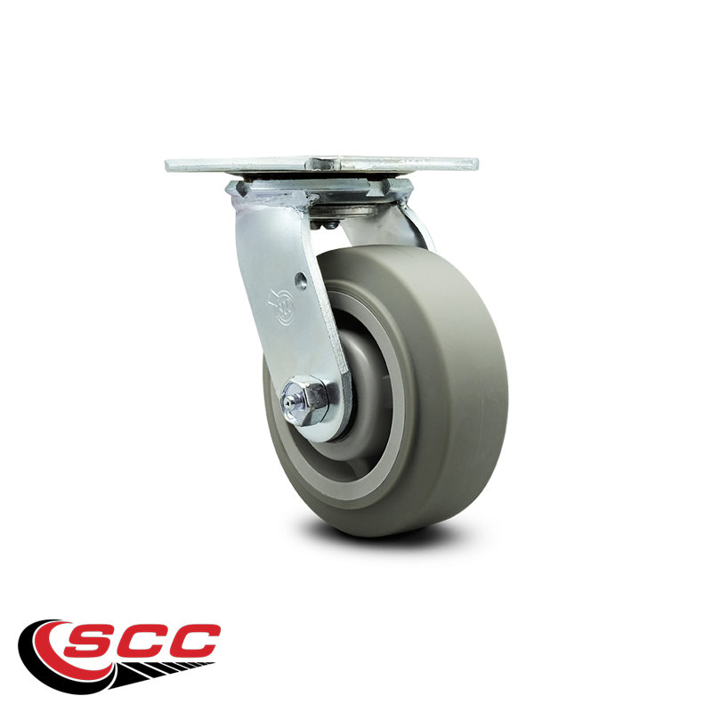 Thermoplastic Rubber Swivel Caster with Ball Bearing