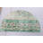 Vintage Oushak Round Rug in Green Moroccan Design - Ideal for Entryway or Front Door