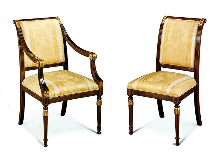 Upholstered Arm Chair in Beige