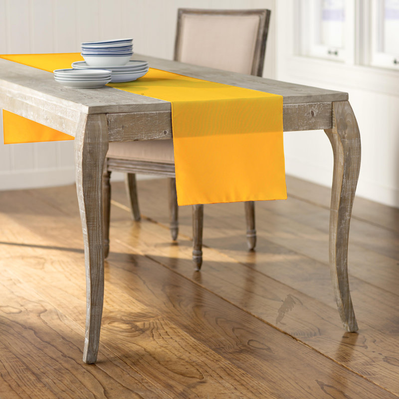 Fisher Solid Color Table Runner, Dark Yellow