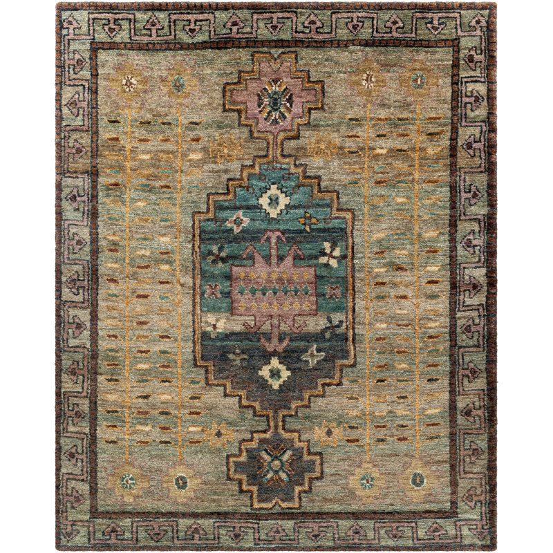 Tapis oriental noué à la main Katelyn, Rectangle 2 pi x 3 pi