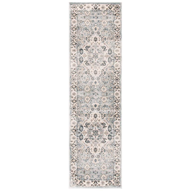 Tapis beige Gaige, Tapis de couloir 2 pi 2 po x 5 pi