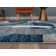 Mehul Abstract Machine Woven Area Rug in Blue/Ivory/Gray