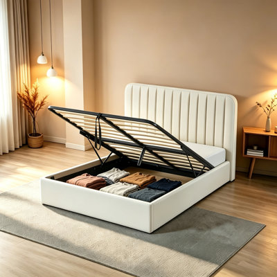 Upholstered Ottoman Storage Bed