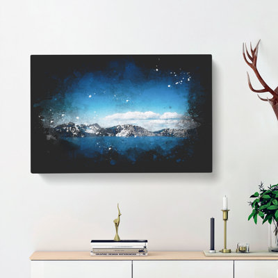 Crater Lake In Oregon - Wrapped Canvas