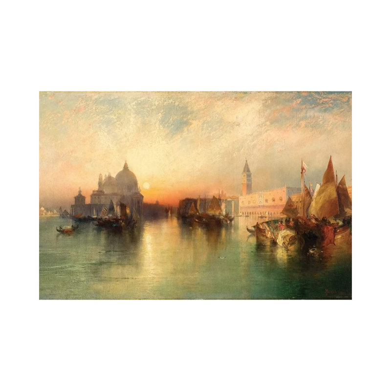 View of Venice, 1895 1 Piece Wrapped Canvas Painting, 30.48 cm H x 45.72 cm W