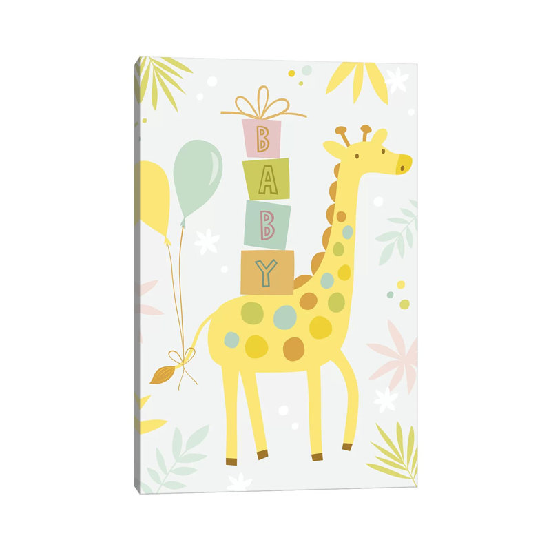 Baby Soft Safari II 1 Piece Wrapped Canvas Wall Art, 20.32 cm H x 30.48 cm W