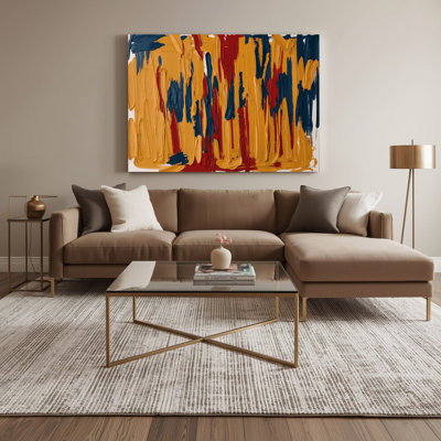 Neo Expressionism 7 Brown Canvas Wall Art