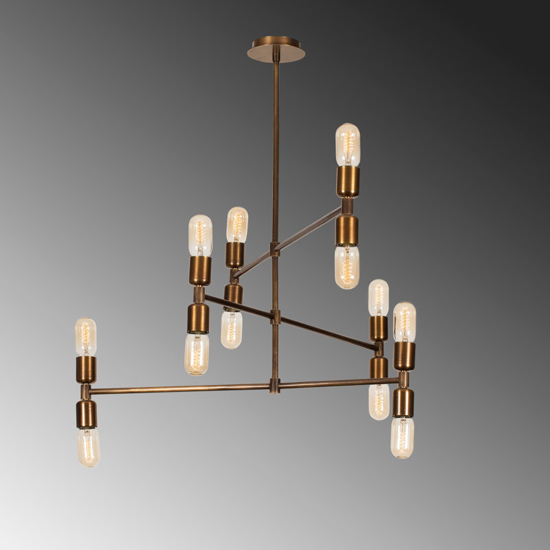 Luminaire suspendu unique à 12 lumières Galligan