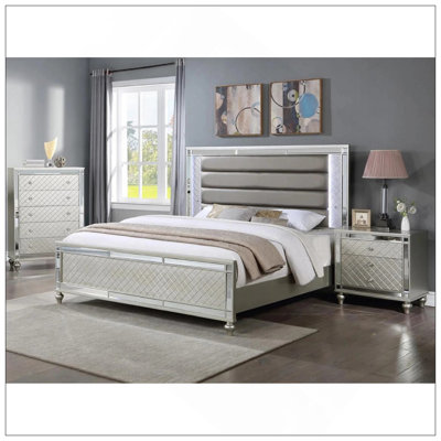 Mobilier de chambre à coucher en bois massif et moderne