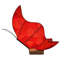  Grande lampe de table papillon rouge-2142520982