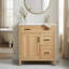 Meuble-lavabo de 30 po avec lavabo, 1 porte, 2 tiroirs et tablettes réglables