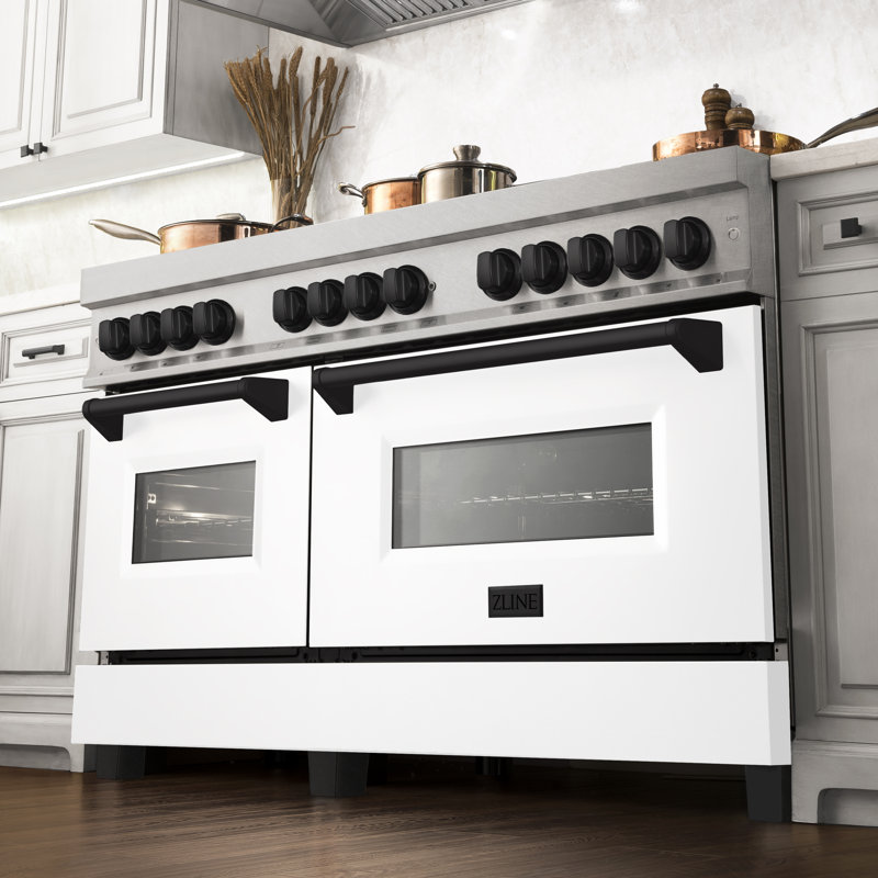 ZLINE Autograph 60" Legacy Dual Fuel Range, Matte Black