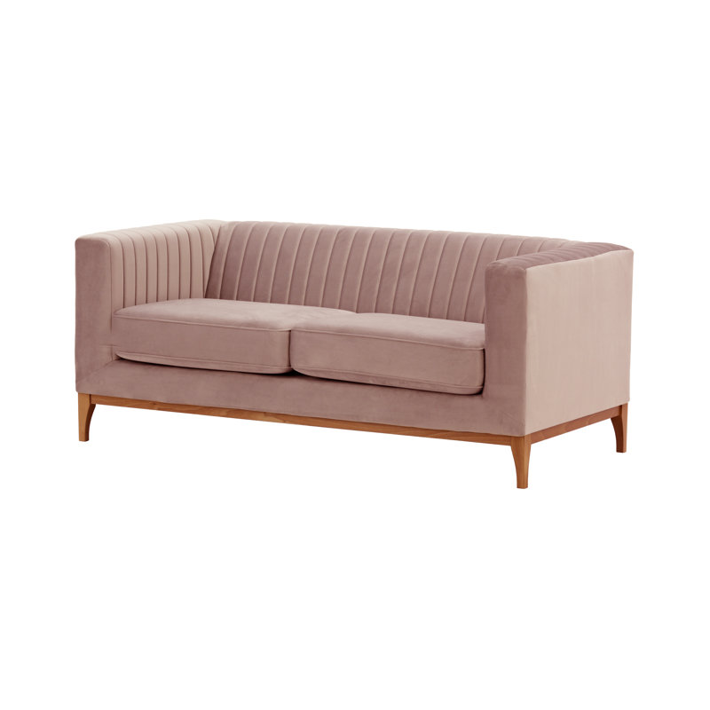 Buie Velvet Sofa, Aveo, Mustard Yellow