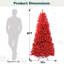 Arbre de Noël artificiel pin rouge-130365433