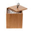 Petit contenant de rangement pour salle de bain en bambou 