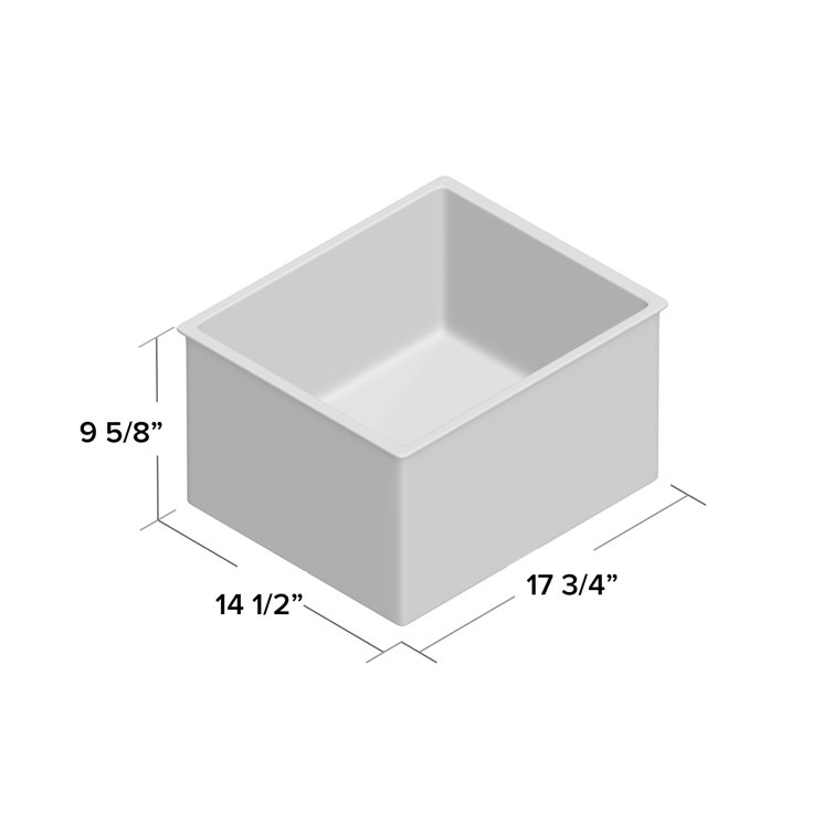 Peak 17.75" L x 14.5625" W Undermount Kitchen Sink