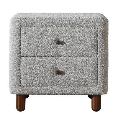 Table de chevet 2 tiroirs Boucle