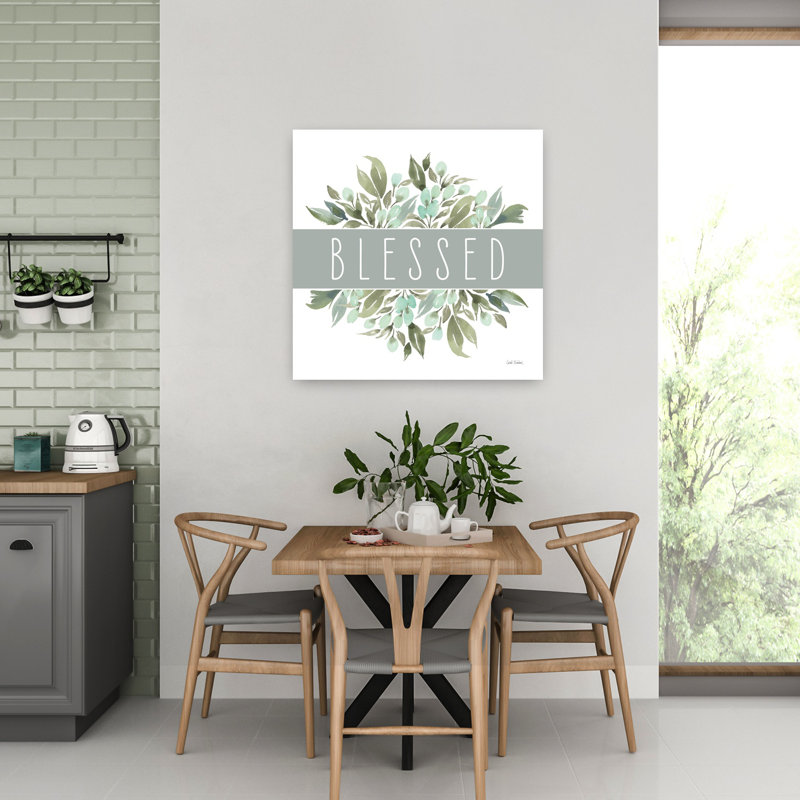 Contemporary Blessed With Banners Blessed Art, 32" H x 32" W