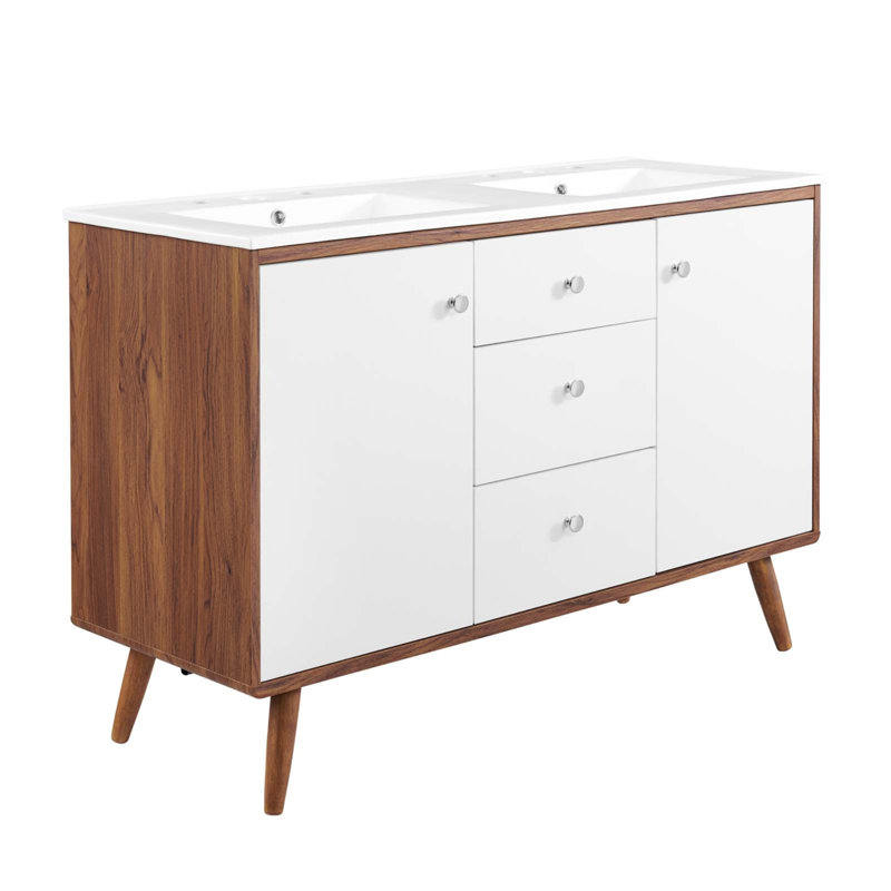 Meuble-lavabo double 48 po