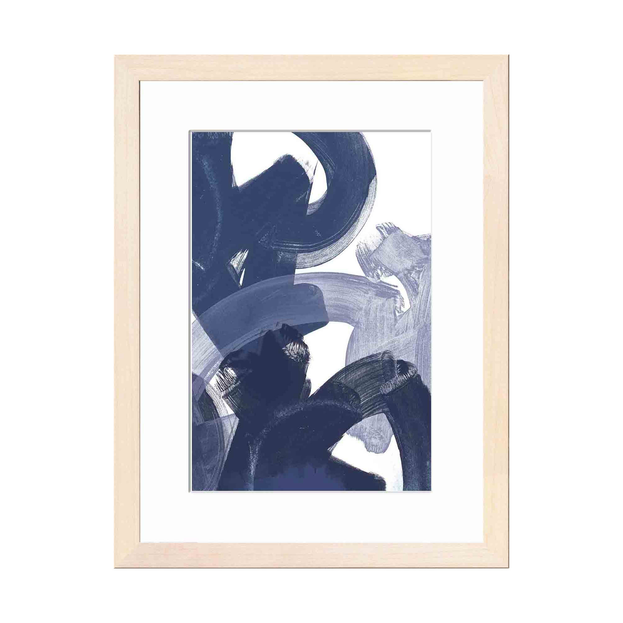 Blue On Blue I, Maple, 53.8" H x 37.8" W x 1.18" D
