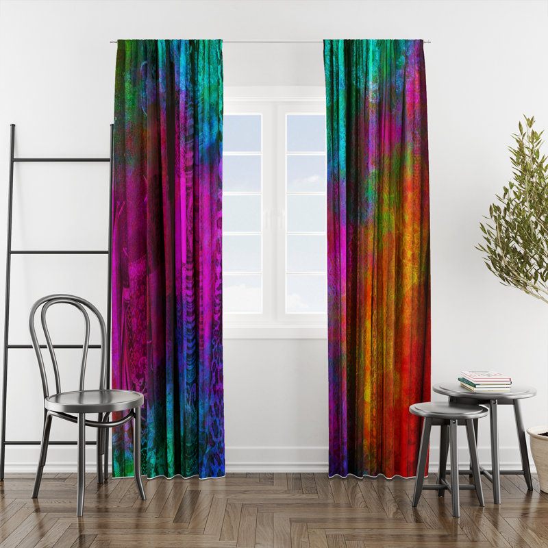 Semi Sheer Curtain Pair, 56" W x 78" L